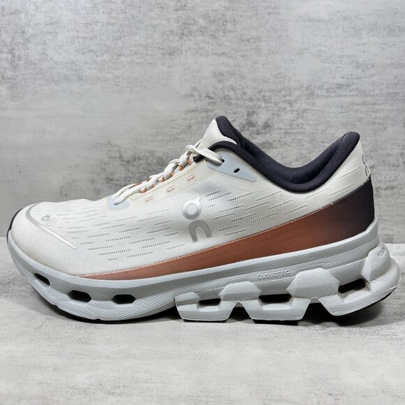 On Cloud Cloudspark Running Shoes - Women's Size 8 - Ivory Glacier - Picture 1 of 10